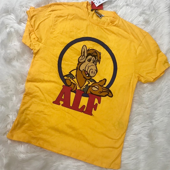 NWT Zara Yellow ALF T Shirt - Picture 4 of 6